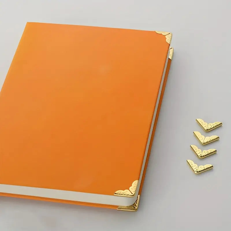Luxury Golden Metal Book Corner Protector Book Cover IndynIvy_ink