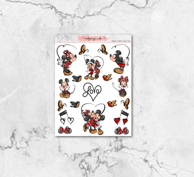 Mickey & Minnie Lover's Rock Deco