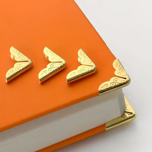 Luxury Golden Metal Book Corner Protector Book Cover