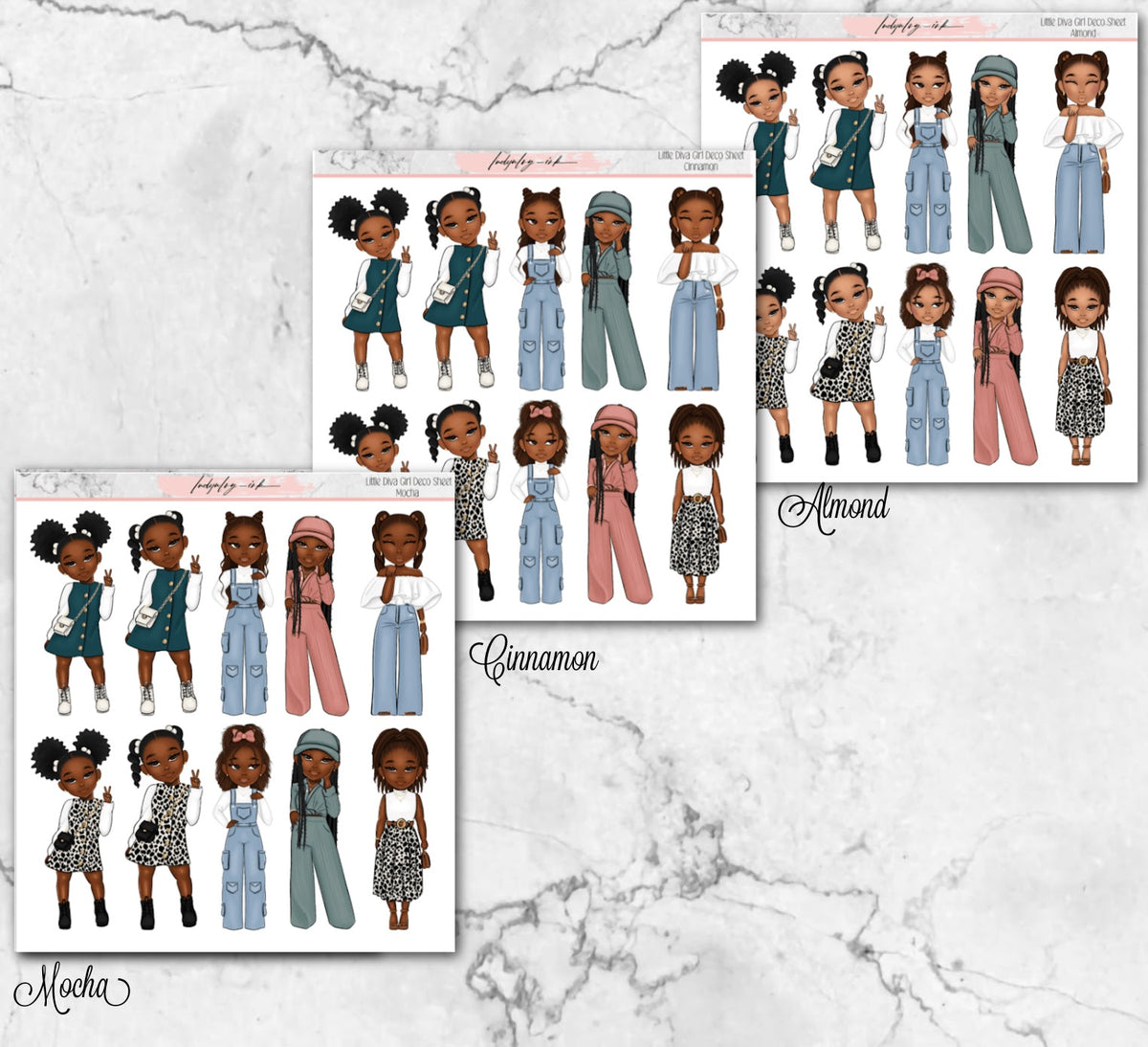 Little Diva Sticker Sheet – IndynIvy_ink