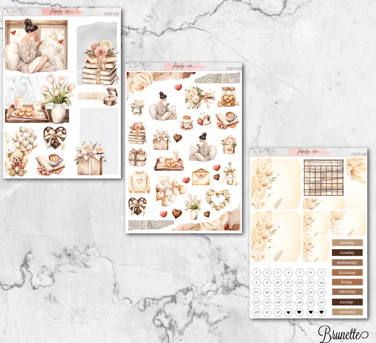 Cozy in Love Storyboard Sticker Kit – IndynIvy_ink