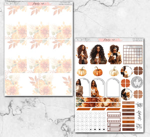 Crisp Autumn Stroll  A5 Weekly (Rectangular Design)