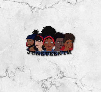 Juneteenth Sticker Acrylic Pin