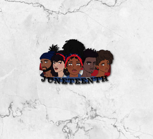 Juneteenth Sticker Acrylic Pin (PRE-ORDER) (Delivery Date June 30th)