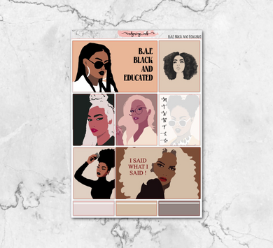 B.A.E Black and Educated Full Box Sheet