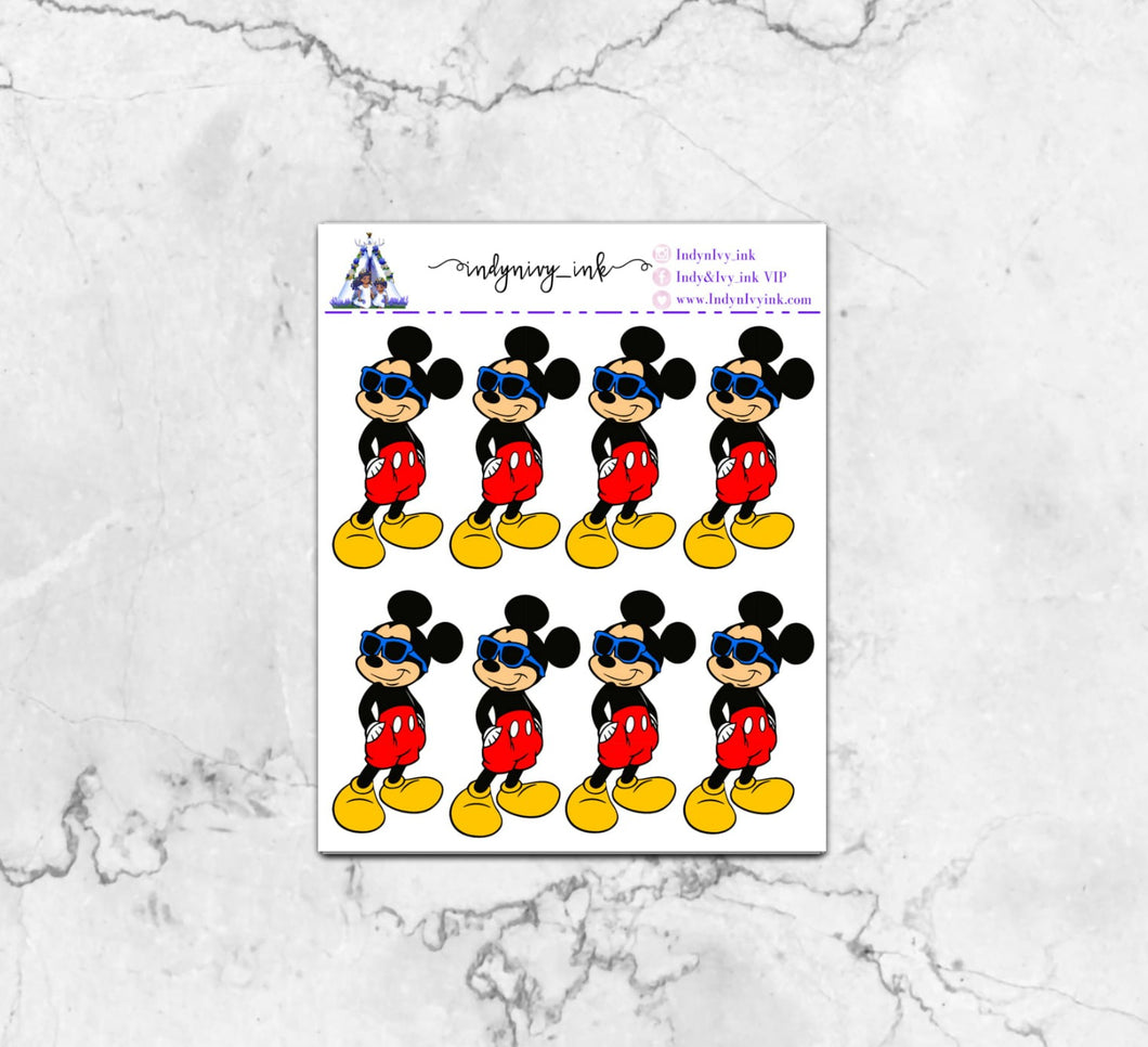Too Cool for You Mickey Sticker Sheet